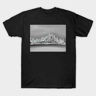 Winter pine trees, snow covered trees T-Shirt